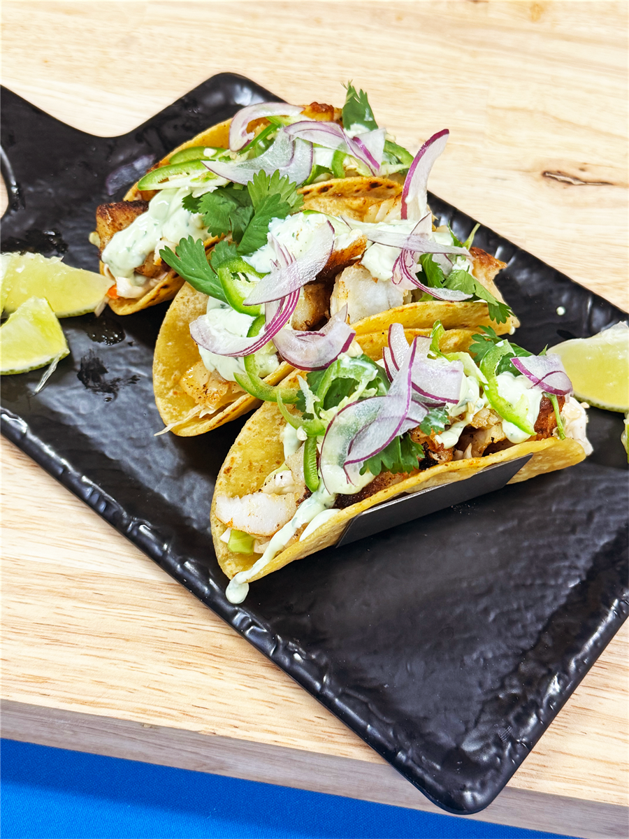 Chili Dusted Cod Tacos