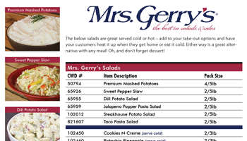 Mrs. Gerry's Salads