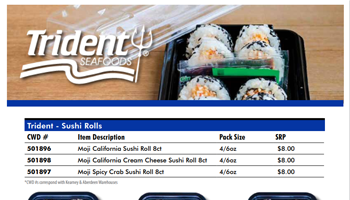Trident Seafood - Sushi Rolls