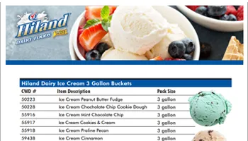 Hiland Dairy 3 Gallon Ice Cream